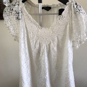 White lace top